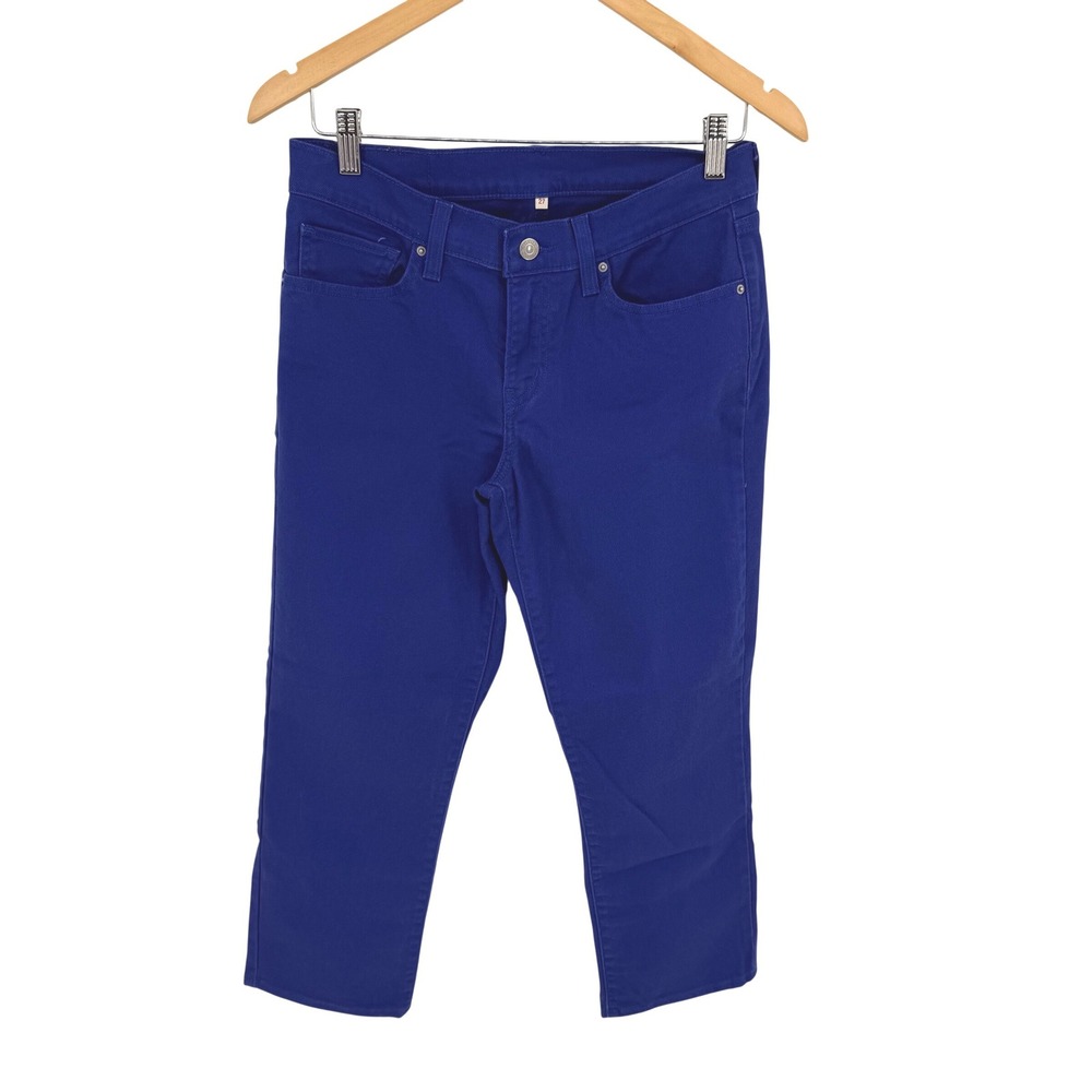Levi's‎ 311 Shaping Royal Blue Cropped Jeans Capris Sz 27 Casual Stretch Comfy